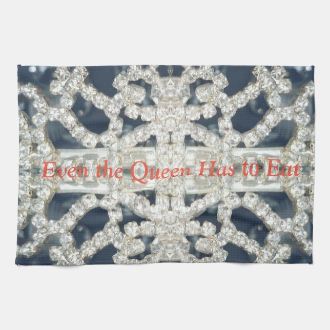 Même la Reine doit manger la serviette de tasse (Horizontal)