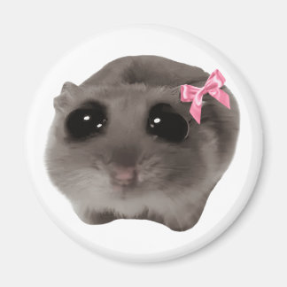 Mème Magnet Coquette Sad Hamster