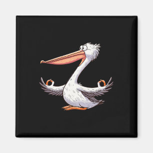 Meme Meditation Pelican Yoga Funny Pose Relaxing A Magnet