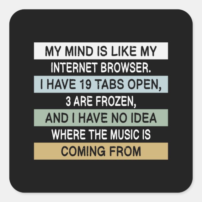 Meme Memes Humour Work Joke Cool Funny Gift Idea Square Sticker (Front)