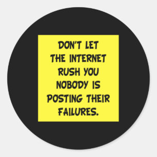 Meme Memes Work Humour Joke Cool Funny Gift Idea Classic Round Sticker