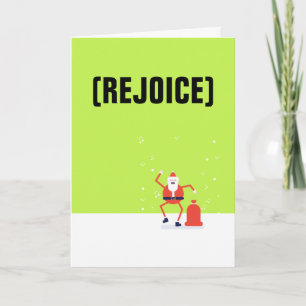 Meme rejoice still on lisChristmas Custom EDITABLE Holiday Card