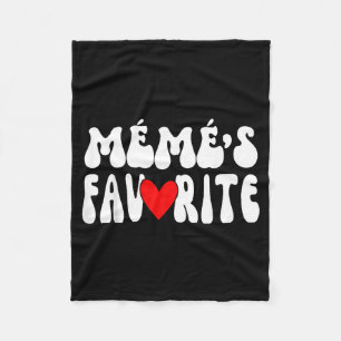 MÉmÉ’s Favorite Funny Grandparent Granhild Humor  Fleece Blanket