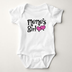 Meme’s Girl Baby Bodysuit