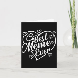 Meme shirt funny heart shape grandma mother's day card