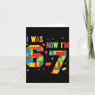 Meme Six Seven Boys Building Birthday I Was 6 Now Card