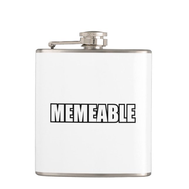 MEMEABLE HIP FLASK (Front)