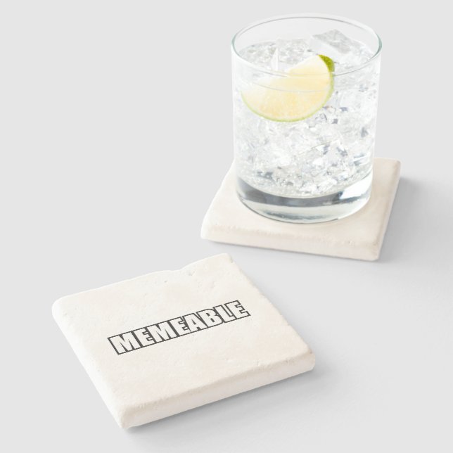 MEMEABLE STONE COASTER (Side)
