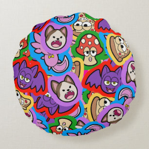 Memefetti Mix 2023 Round Pillow