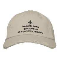 Memento Homo, lent cap - cappello quaresimale