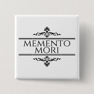 Memento Mori 2 Inch Square Button