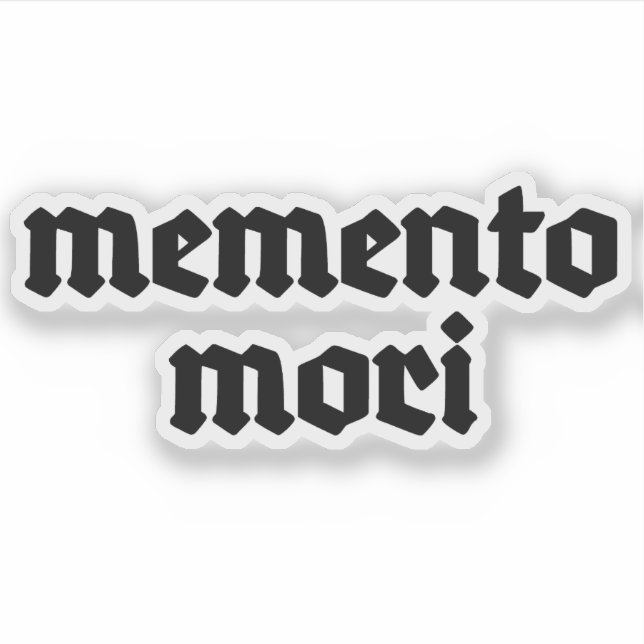 Memento Mori (black) (Front)