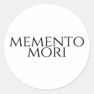 Memento Mori Classic Round Sticker