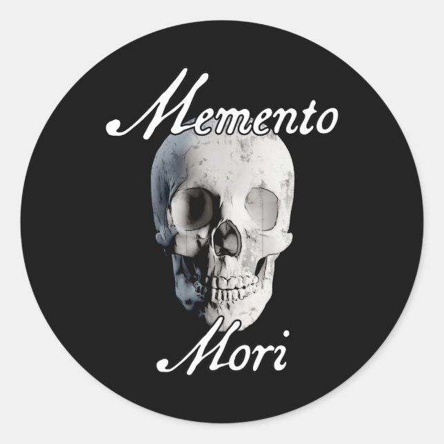 Memento Mori  Classic Round Sticker (Front)