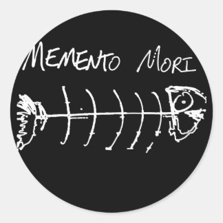 Memento Mori Classic Round Sticker