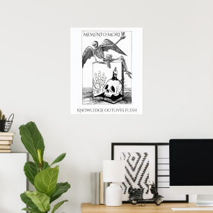 memento mori dark academia poster