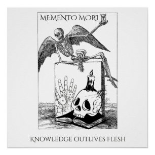 memento mori dark academia poster