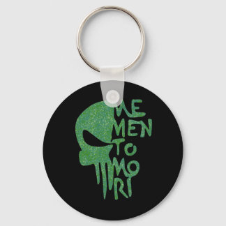 Memento Mori Design Keychain