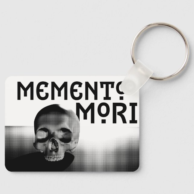 Memento Mori Design Keychain (Front)