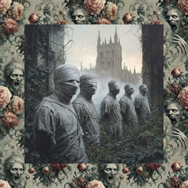 Memento Mori Garden — Gothic  Canvas Print (Memento Mori Garden + Lazarus Weeps)