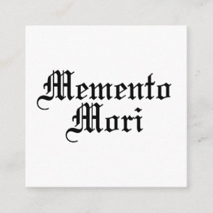 Memento Mori - Latin Phrase Enclosure Card