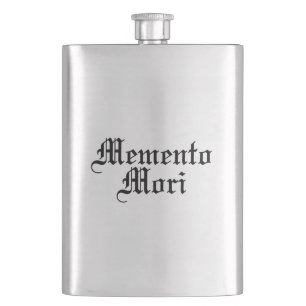 Memento Mori - Latin Phrase Hip Flask