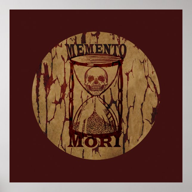 memento mori, latin phrase poster (Front)