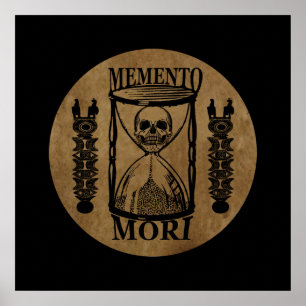 memento mori, latin phrase poster