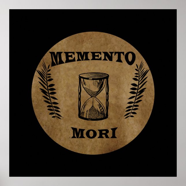 memento mori, latin phrase poster (Front)