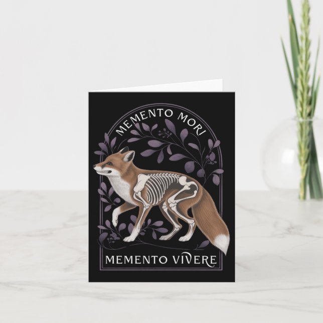 Memento Mori Memento Vivere _ Philosophy &amp; Lat Card (Front)