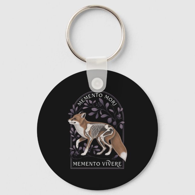 Memento Mori Memento Vivere _ Philosophy &amp; Lat Keychain (Front)