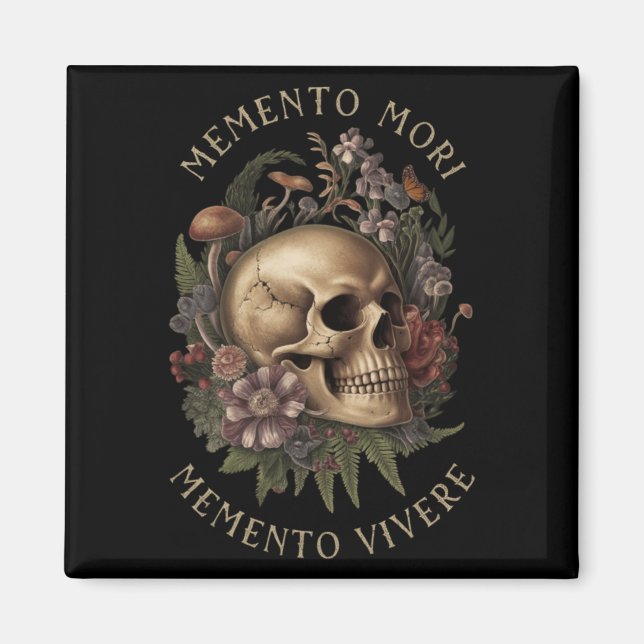 Memento Mori Memento Vivere _ Philosophy &amp; Lat Magnet (Front)