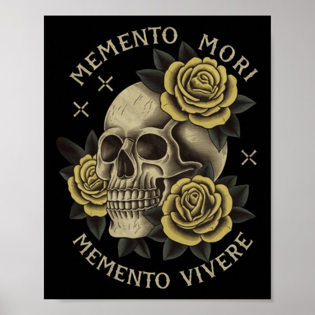 Memento Mori Memento Vivere _ Philosophy &amp; Lat Poster (Front)