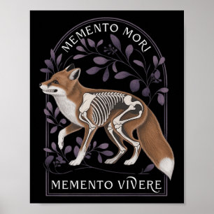 Memento Mori Memento Vivere _ Philosophy & Lat Poster
