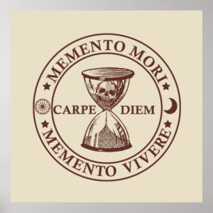 Memento mori memento vivere poster