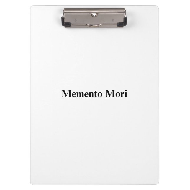 Memento Mori Professional Task Clipboard (Front)
