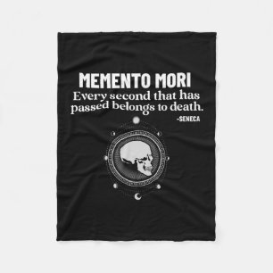 Memento Mori Seneca Stoicism Stoic Philosophy Quot Fleece Blanket