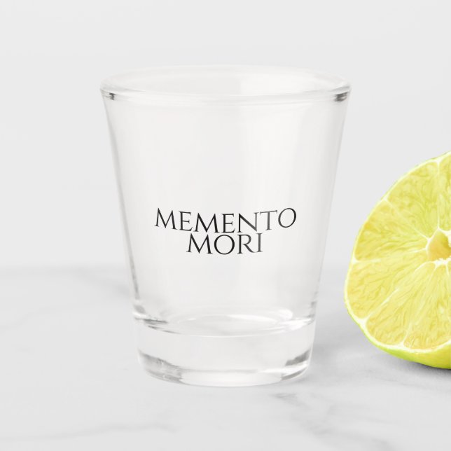 Memento Mori Shot Glass (Front)