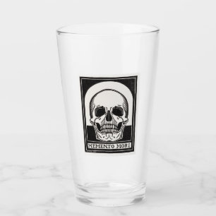 Memento Mori Skull Art Glass
