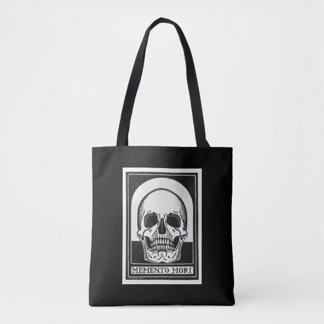 Memento Mori Skull Art Tote Bag (Front)