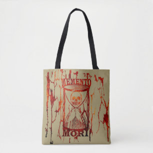 Memento mori skull  tote bag