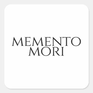 Memento Mori Square Sticker