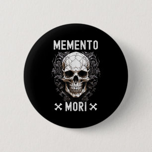 Memento Mori Stoic Mortality Stoicism Philosophy Q 2 Inch Round Button