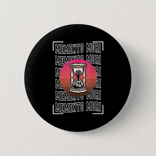 Memento Mori Stoicism Philosophy Stoic Ancient Phi 2 Inch Round Button (Front)