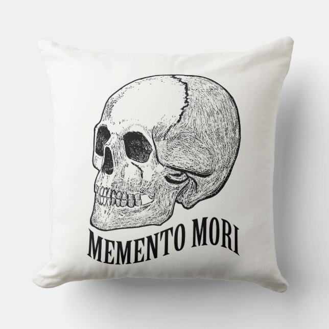 Memento mori throw pillow (Front)