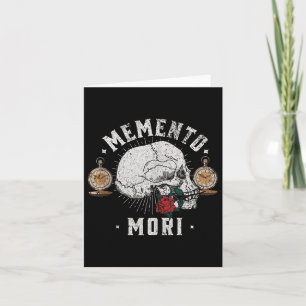 Memento Mori Vintage Skull _ Philosophy Stoic Tank Card