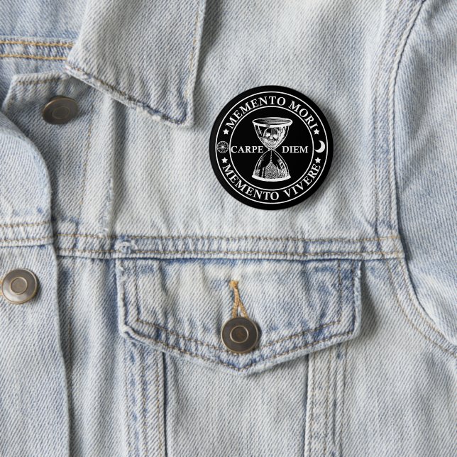 memento mori vivere 2 inch round button (In Situ)
