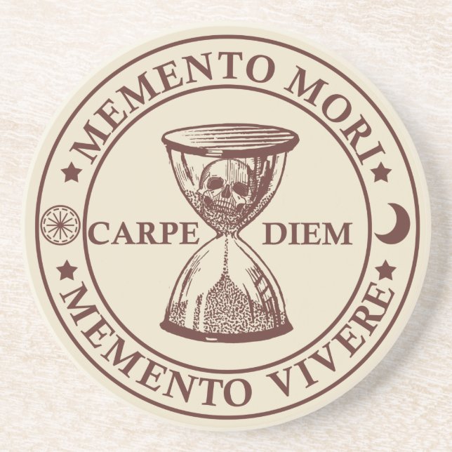 memento mori vivere coaster (Front)