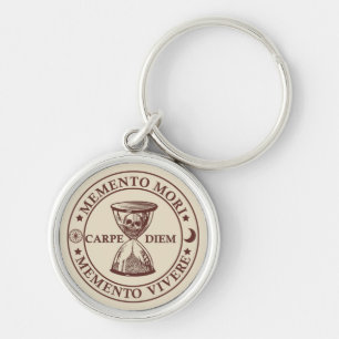 memento mori vivere keychain