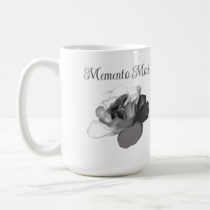 Memento Mori White Rose Dark Academia Aesthetic Coffee Mug